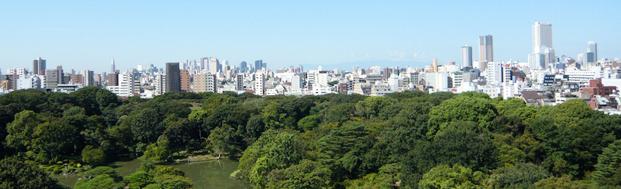 新緑の六義園：夏